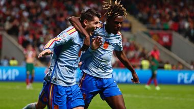 Portugal 0-1 Spain, UEFA Nations League 2022-23: Alvaro Morata's Strike Leads La Roja Into Final Four (Watch Goal Video Highlights)